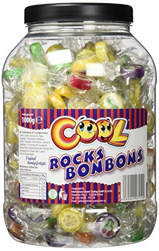 Cool Rocks Bonbons in attraktiver Dose zum Wiederverschließen, 1er Pack (1 x 1 kg) von Cool