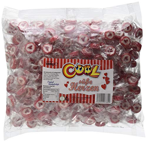 Cool handgefertigte "Süße Herzen" Bonbons im Beutel, 1er Pack (1 x 1 kg) von Cool