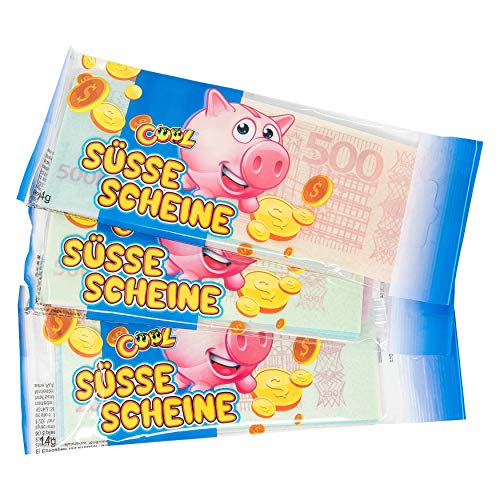 COOL Süße Scheine Esspapier, 24 Bündel Banknoten, ein Haufen Spielgeld, 24 Flowpacks mit je 14 Geldscheinen (1 x 168g) von COOL