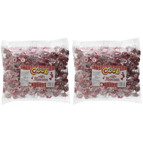 Cool handgefertigte "Süße Herzen" Bonbons im Beutel, 2er Pack (1 x 1 kg) von Cool