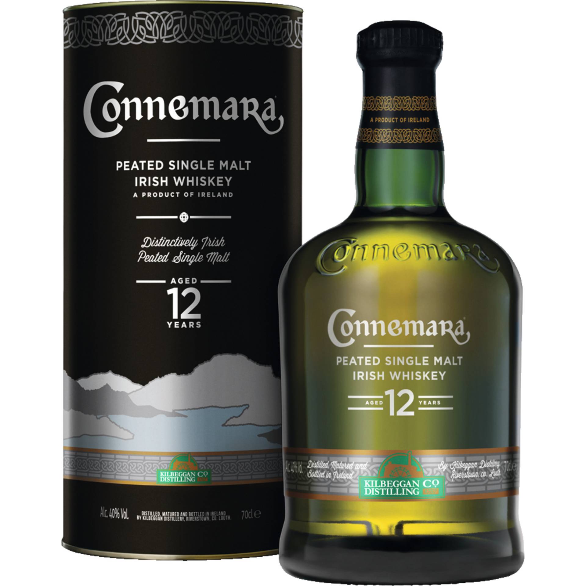 Connemara Peated 12 Years Single Malt, Irish Whiskey, Irland, 0,7 L, 40% Vol., Spirituosen von Cooley Distillery, Dundalk Road, Maddox Garden, Dundalk, County Louth, Ireland