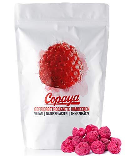 Copaya Gefriergetrocknete Himbeeren, 100% Naturprodukt ohne Zusatzstoffe, 250g Verpackt im Aromabeutel, aus deutscher Herstellung von Copaya