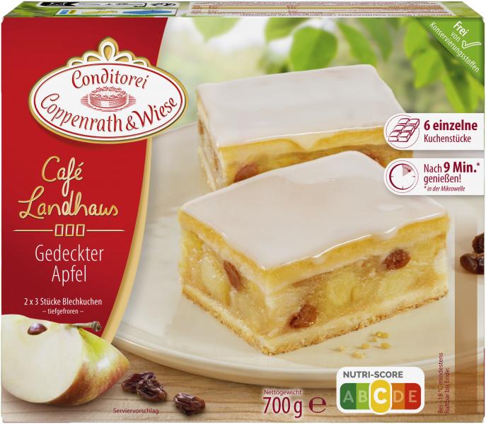 Coppenrath & Wiese Café Landhaus Gedeckter Apfel-Blechkuchen von Coppenrath & Wiese