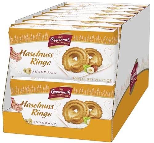 Coppenrath Hausgebäck Haselnuss Ringe, 14er Pack (14 x 200g) von Coppenrath