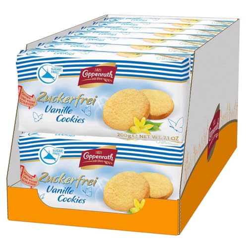 Coppenrath Zuckerfrei Vanille Cookies, 14er Pack (14 x 200g) von Coppenrath