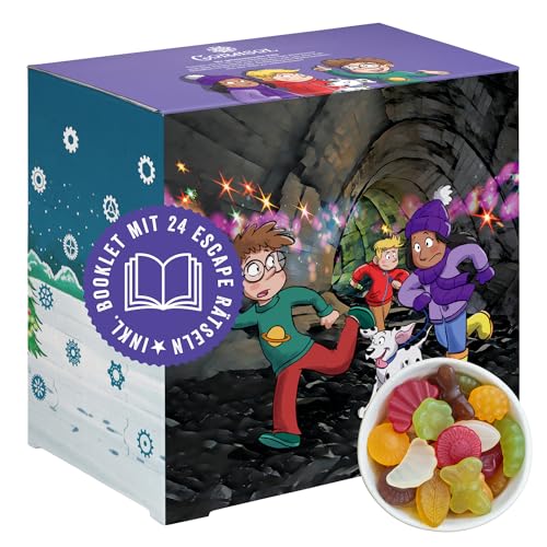 Corasol Escape Adventskalender für Kids & Einsteiger mit Bonbons & Süßigkeiten - Die geheimnisvolle Villa (645 g) von Corasol
