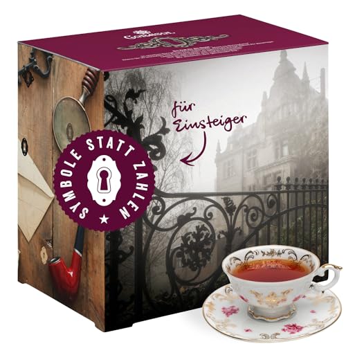 Corasol Escape & Tee Adventskalender für Einsteiger mit 24 Premium Tees & Escape-Rätsel-Krimi: Mord im Herrenhaus (220 g) von Corasol