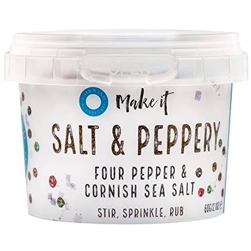 Cornish Sea Salt Co & Peppery / Salz & Pfeffer, 1er Pack (1 x 60 g) von Cornish Sea Salt