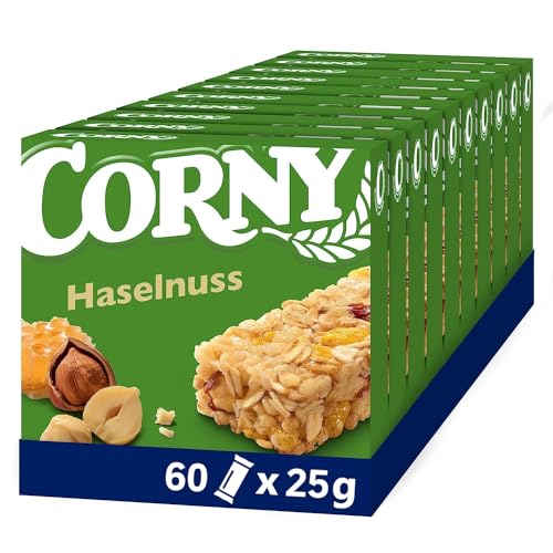 Müsliriegel Corny Classic Haselnuss, mit Nüssen, 60x25g von Corny