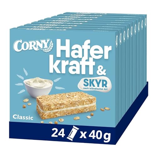 Haferriegel Corny Haferkraft Skyr Classic, ohne Zuckerzusatz, 24x40g von Corny