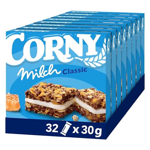Müsliriegel Corny Milch Classic, Milchsandwich mit Getreide und Milchcreme, 32x30g von Corny