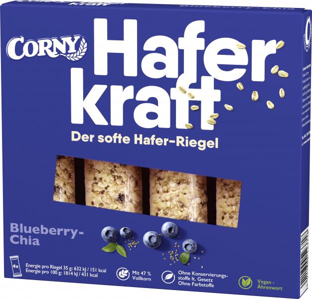 Corny Müsli-Riegel Haferkraft Blueberry-Chia von Corny