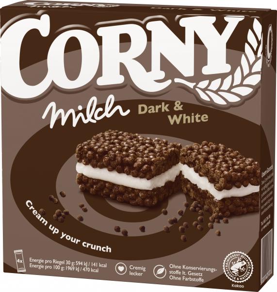 Corny Müsli Riegel Milch Dark & White von Corny