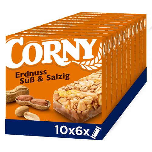 Müsliriegel Corny Classic Süß & Salzig, mit leckeren gerösteten und gesalzenen Erdnüssen, 60x25g von Corny