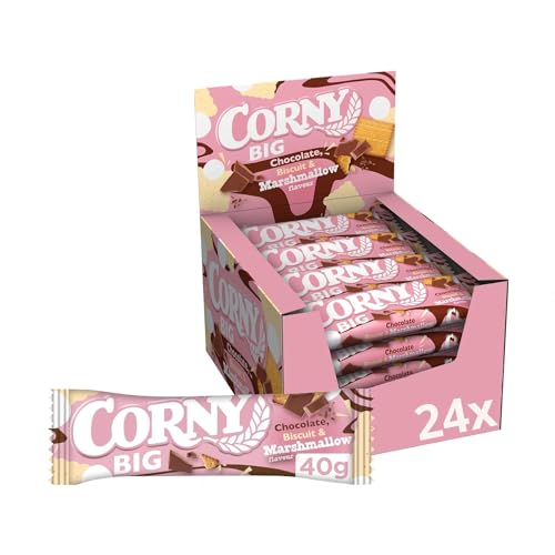 Müsliriegel Corny BIG Chocolate, Biscuit & Marshmallows 24x40g von Corny