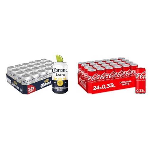Corona Extra Premium Lager Dosenbier (24 X 0.33 l) und Coca-Cola Classic (24 x 330 ml) von Corona