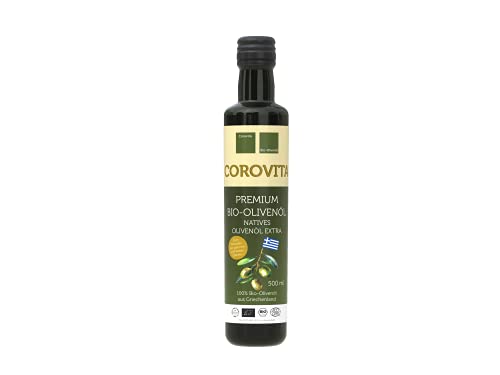 Corovita Bio-Olivenöl aus Griechenland | 500ml | natives Olivenöl extra | Hersteller: Familie Effi & Stylianos Kotrotsis | Kalamata, Griechenland | kaltgepresst | Bio | Premium Qualität von Corovita