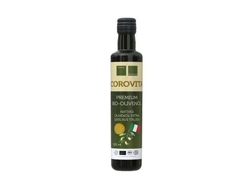 Corovita Bio-Olivenöl | natives Olivenöl extra | Bio | 100% aus Italien | Region Kalabrien | 500 ml | kaltgepresst | Premium Qualität Corovita Bio-Olivenöl | natives Olivenöl extra | Bio | 100% aus Italien | Region Kalabrien | 500 ml | kaltgepresst | Premium Qualität von Corovita