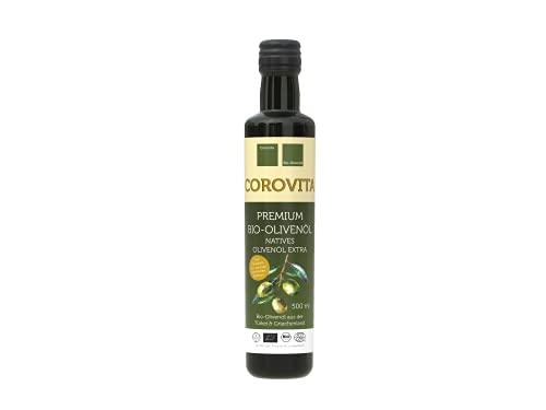 Corovita Bio-Olivenöl | natives Olivenöl extra | Bio | aus der Türkei & Griechenland | Hersteller Fam. Acar, Region Izmir & Fam. Kotrotsis, Region Kalamata | 500 ml | kaltgepresst | Premium Qualität Corovita Bio-Olivenöl | natives Olivenöl extra | Bio | aus der Türkei & Griechenland | Hersteller Fam. Acar, Region Izmir & Fam. Kotrotsis, Region Kalamata | 500 ml | kaltgepresst | Premium Qualität von Corovita