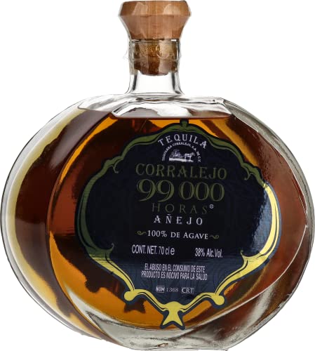 Corralejo Tequila 99.000 Horas | Premium Tequila | Zu 100% aus blauen Agaven | 99.000 Stunden dauert es von der Agave bis zur Abfüllung | 38% Vol. | 700ML von Corralejo
