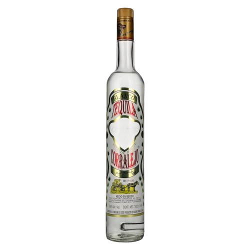 Corralejo Tequila Blanco | Premium Tequila | Zu 100% aus blauen Agaven | Kristallklarer, ungelagerter Tequila | Als Sommerdrink mit Grapefuitlimonade | 38% Vol. | 1000ML von Corralejo