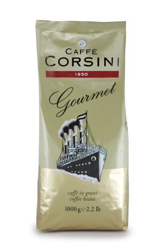 Corsini Gourmet aus ganzen afrikanischen Robusta-Bohnen, 1er Pack (1 x 1 kg) von CAFFÈ CORSINI 1950