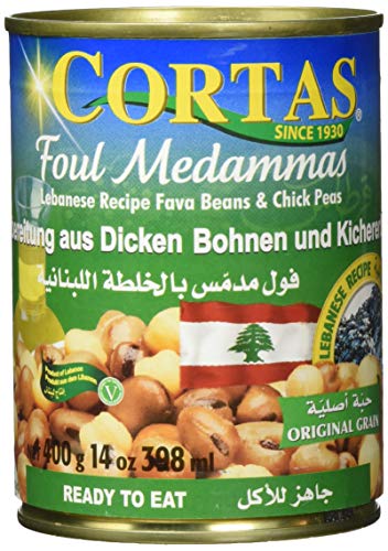 Cortas Dicke weiße Bohnen und Kichererbsen, 6er Pack (6 x 400 g) von Cortas