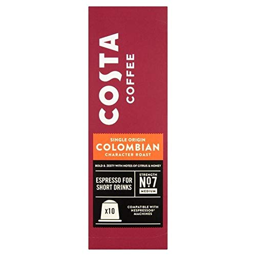 Costa Colombian Espresso Nespresso Compatible Pods 10 per pack von Costa