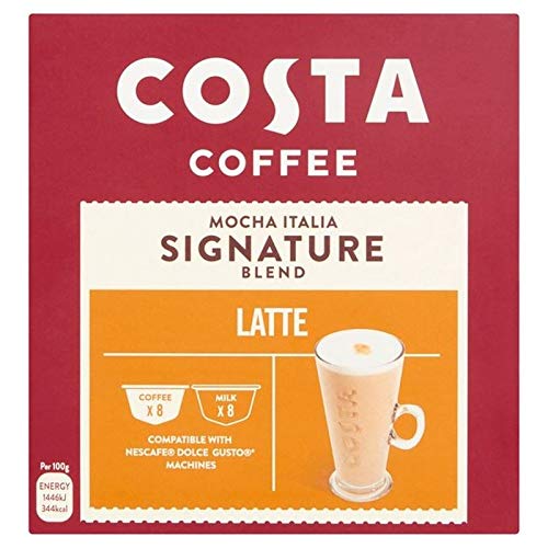 Costa Dolce Gusto Compatible Latte Pods 16 per pack von Costa