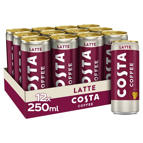 Costa Kaffee, 250 ML, Latte, 12-Count von Costa