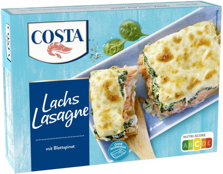 Costa Lachs-Lasagne mit Blattspinat von Costa