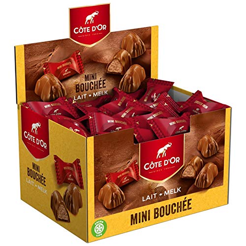 Côte d'Or mini Bouchée (100x 10g) - Pralinen aus Milchschokolade mit Schokocreme Füllung von Cote D'Or
