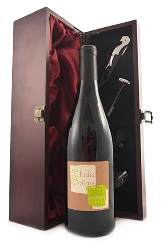 Cotes du Rhone Villages 2014 Domaine Elodie Balme (Red wine) in einer Geschenkbox, da zu 4 Weinaccessoires, 1 x 750ml von Cotes du Rhone
