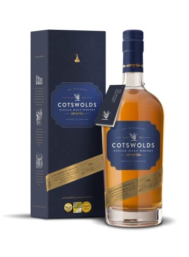 Cotswolds | Founder`s Choice 2019 | Single Malt Whisky | 700 ml | 60, 9% Vol. | Trockene & holzige Nase | Geschmack von dunkler Schokolade & getrockneten Feigen | Mit Noten von Eiche | von Cotswolds