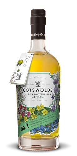 Cotswolds | Wildflower Gin No. 2 | 700 ml | 41,7% Vol. | Blumiger Gin aus England | Auf Basis von London Dry Gin |Mit Noten von Enzian, Holunder & Kamille|Kann pur oder mit Tonic Water genossen werden von Cotswolds