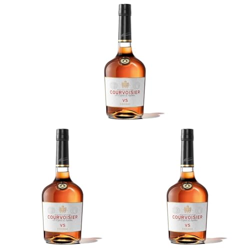 Courvoisier VS | Cognac aus Frankreich | einzigartig fruchtig-delikater Geschmack | 40% Vol | 700ml Einzelflasche (Packung mit 3) von Courvoisier