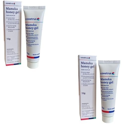 Covetrus CV-Manuka Honig Wundsalbe | Doppelpack | 2 x 15g | Steriler Manuka-Honig in medizinischer Qualität | Kann zur Wundheilung beitragen | Anwendbar auf verschiedenen Wunden Covetrus CV-Manuka Honig Wundsalbe | Doppelpack | 2 x 15g | Steriler Manuka-Honig in medizinischer Qualität | Kann zur Wundheilung beitragen | Anwendbar auf verschiedenen Wunden von Covetrus
