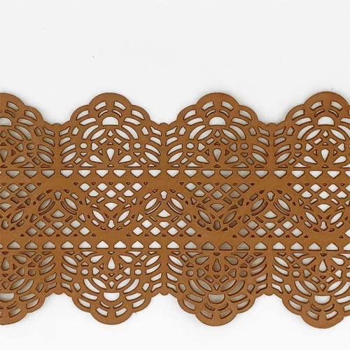 Coximus gebrauchsfertige essbare Spitze | 38x7,5cm fertige Zucker-Spitze in der Farbe Bronce Gold | hochwertiges elastisches Icing fertig zum Gebrauch | 2 Sweet lace-pear Coximus gebrauchsfertige essbare Spitze | 38x7,5cm fertige Zucker-Spitze in der Farbe Bronce Gold | hochwertiges elastisches Icing fertig zum Gebrauch | 2 Sweet lace-pear von Coximus