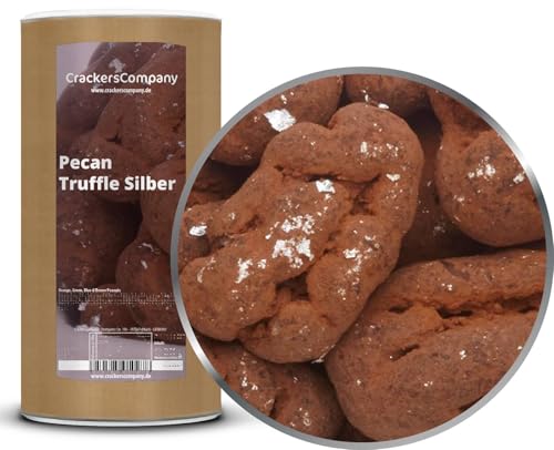 CrackersCompany Pekannüsse in Trüffel-Schokolade mit Silber 700g – edel, exklusiv, genussvoll von CrackersCompany