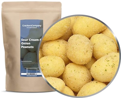 CrackersCompany Sour Cream & Onion Erdnusskerne 400g – knusprig, würzig, herzhaft CrackersCompany Sour Cream & Onion Erdnusskerne 400g – knusprig, würzig, herzhaft von CrackersCompany