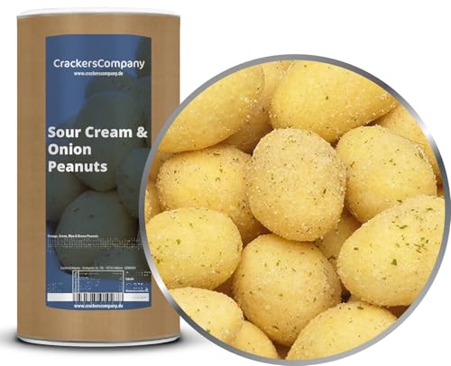 CrackersCompany Sour Cream & Onion Erdnusskerne 600g – knusprig, würzig, herzhaft CrackersCompany Sour Cream & Onion Erdnusskerne 600g – knusprig, würzig, herzhaft von CrackersCompany