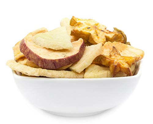 1 x 1.4kg Früchte Chips mit Bananen Apfel Ananas Sternfrucht Honigmelone sehr fettarm salzfrei vegetarisch vegan glutenfrei laktosefrei 100 % Premiumprodukt von Crackerscompany