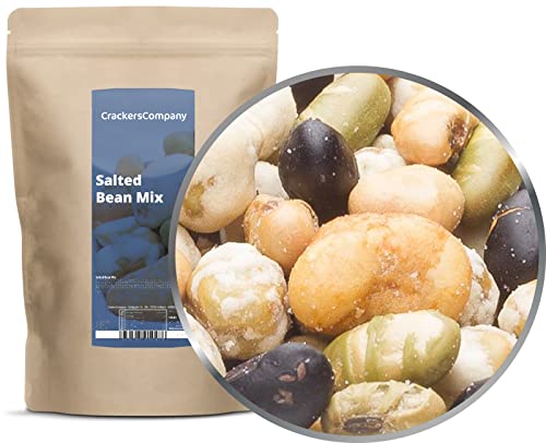1 x 350g Snack aus Edame Soja Saubohne und Erbsen geröstet gesalzen mit 28% Protein vegetarisch vegan laktosefrei 1 x 350g Snack aus Edame Soja Saubohne und Erbsen geröstet gesalzen mit 28% Protein vegetarisch vegan laktosefrei von Crackerscompany