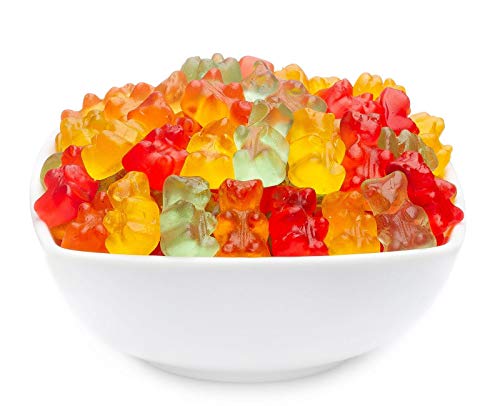 1 x 3kg Bunte Gummibären Zuckerfrei Gummibonbon Gummibärchen bunt aus süßem Gelee glutenfrei laktosefrei von Crackerscompany