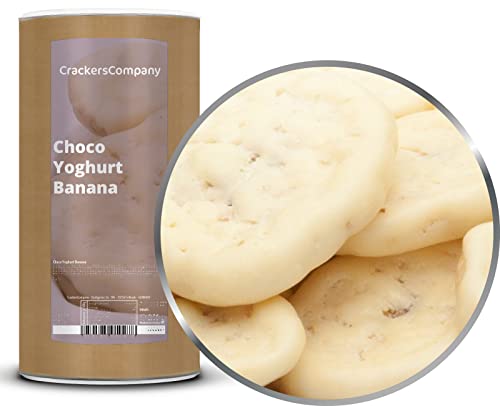 1 x 600g Bananenscheiben in Joghurtschokolade mit natürlichem Vanillearoma exotischer Traum Joghurt Bananenchips vegetarisch glutenfrei von Crackerscompany