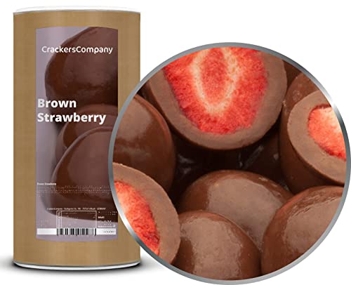1 x 600g Gefriergetrocknete Erdbeeren in feinster Vollmilchschokolade in Deutschland hergestellt Premium Qualität von Crackerscompany