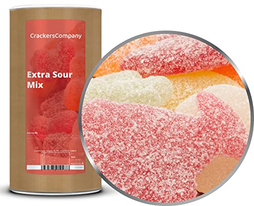 1 x 750g Fruchtgummi Extra Saure Stärke Mischung süß-sauer super fruchtig und frei von Gelatine vegetarisch glutenfrei laktosefrei 1 x 750g Fruchtgummi Extra Saure Stärke Mischung süß-sauer super fruchtig und frei von Gelatine vegetarisch glutenfrei laktosefrei von Crackerscompany