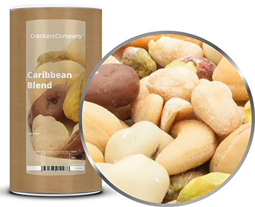 1 x 800g Nussmischung und Schokoladen Fruchtmischung mit Cashew Pistazien Rosinen Vollmilchschokolade süß und herzhaft von Crackerscompany