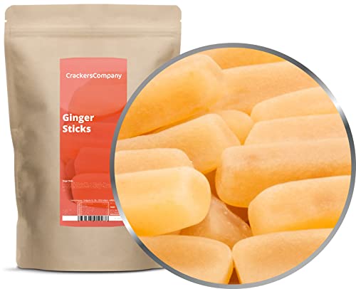 2 x 600g Ingwer Stäbchen Ingwer Fruchtsaftgummi mit echtem Ingwer Fruchtfleisch leicht scharf glutenfrei laktosefrei 2 x 600g Ingwer Stäbchen Ingwer Fruchtsaftgummi mit echtem Ingwer Fruchtfleisch leicht scharf glutenfrei laktosefrei von Crackerscompany