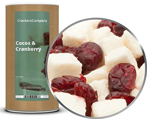 2 x 650g Fruchtmischung mit Kokos Cranberry kandiert PREMIUM fettarm laktosefrei salzfrei 2 x 650g Fruchtmischung mit Kokos Cranberry kandiert PREMIUM fettarm laktosefrei salzfrei von Crackerscompany
